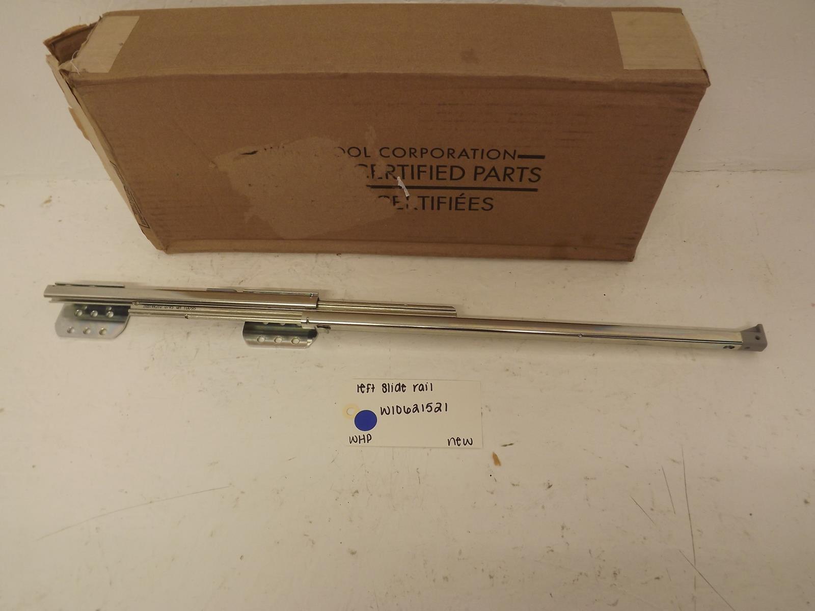 Whirlpool Refrigerator W10621521 Left Slide Rail New Whirlpool Refrigerator W10621521 Left Slide Rail New